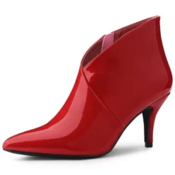 Allegra K Women's V Shape Pointed Toe Stiletto Heel Ankle Boots -Allegra K GUEST 47ffb91f c2ae 42f4 ab2d 22a8c7a9457e