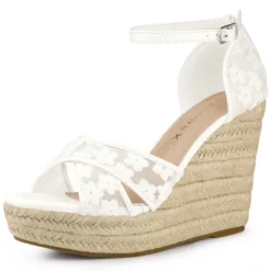 Allegra K Women's Ankle Strap Espadrille Wedge Heel Wedge Sandals 24 Allegra K Women's Ankle Strap Espadrille Wedge Heel Wedge Sandals -Allegra K GUEST 4800836b 5d18 42fb 9ac5 a24652dbecd2