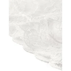 Allegra K Women's Crop Scalloped Hem Floral Lace Sheer Long Sleeve Shrugs -Allegra K GUEST 489239e9 d67b 42d6 80c9 6799be2a6b73