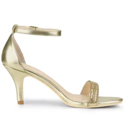 Allegra K Women's Stiletto Heels Rhinestone Ankle Strap Sandals -Allegra K GUEST 489783d2 44c9 4746 b2c4 12b6e109d005