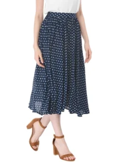 Allegra K Women's Date Dinner Floral A-Line Elastic Waist Flare Swing Midi Skirt -Allegra K GUEST 4956ef9d f998 431a aba8 9a4cc8326eba