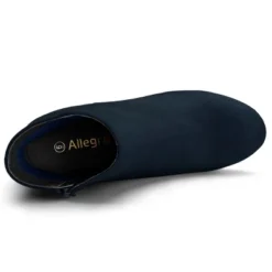 Allegra K Women's Round Toe Side Zip Chunky Heel Ankle Boots -Allegra K GUEST 49580fe0 f72b 4e76 bcd1 c6e8288f6aa8