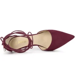 Allegra K Women's Pointed Toe Dress Pumps Lace Up Stiletto Heels Sandals -Allegra K GUEST 49b2e22d 3d63 40e2 8f0f f9fe2e007fbe