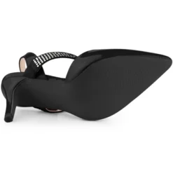 Allegra K Women's Pointed Toe Rhinestone Slingback Stiletto Heel Pumps -Allegra K GUEST 4a483fca dd75 4ebd 9647 5a27942d6d23