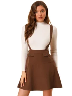 Allegra K Women's Pinafore Flared Skater Suspender Overall Skirts -Allegra K GUEST 4ab9cbd2 6a54 4ae4 b380 84da733e8d3d