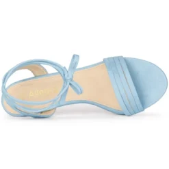 Allegra K Women's Lace Up Suede Heels Stiletto High Heels Sandals -Allegra K GUEST 4b2963b4 a7f1 47ae a916 145b9b82a3a9