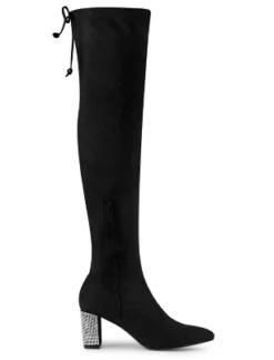 Allegra K Women's Chunky Heels Rhinestone Over The Knee High Boots -Allegra K GUEST 4be125b6 02d5 49e6 804b 720cfd119196