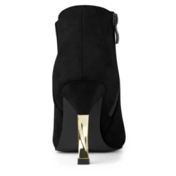 Allegra K Women's Pointed Toe Stiletto High Heels Ankle Boots -Allegra K GUEST 4bf01c6e d74b 4fe0 bf9e c7c14cf930c1