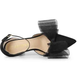 Allegra K Women's Bow Tie Ankle Strap Stiletto High Heels Pumps -Allegra K GUEST 4da79fab 8a91 482c 9474 a5d4b8a04a39