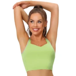 Allegra K Women's Wireless Padded Medium Support Workout Yoga Tank Sports Bra -Allegra K GUEST 4e157bcc b0f7 4c03 b5dd d8b9b3ba541d