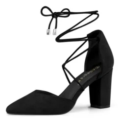 Allegra K Women's Pointed Toe Chunky Heels Lace Up Sandals Pumps 18 Allegra K Women's Pointed Toe Chunky Heels Lace Up Sandals Pumps -Allegra K GUEST 4e4abc28 90cd 4458 ab22 205578a31cff