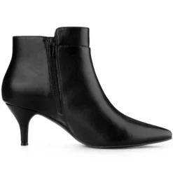 Allegra K Women's Pointy Toe Zipper Buckle Decor Kitten Heels Ankle Boots 12 Allegra K Women's Pointy Toe Zipper Buckle Decor Kitten Heels Ankle Boots -Allegra K GUEST 4e72c026 e736 4061 8ccc 890968660311