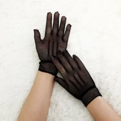 Allegra K Women's Elastic Wrist Fish Net Style Fingerless Gloves -Allegra K GUEST 4f5a9e77 3dc5 4ec2 9a3a b4afc384ec58