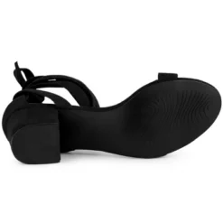 Allegra K Women's Open Toe Block Heel Lace Up Sandals -Allegra K GUEST 50dba82e 09af 4b29 a082 cfcdfccf9389