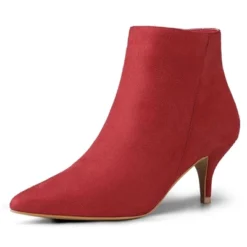 Allegra K Women's Pointed Toe Zip Stiletto Kitten Heel Ankle Booties -Allegra K GUEST 50ec1ab6 a7f3 4649 979d 076253b64454