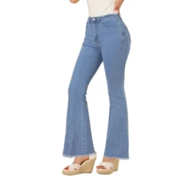 Allegra K Women's Vintage Flare Jeans High Waist Stretch Denim Long Pants Bell Bottoms Jeans -Allegra K GUEST 512f9698 c05a 470a b63e f7e8cda0ab3e