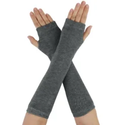 Allegra K Women's Dark Gray Fingerless Elastic Winter Thick Arm Warmers Gloves -Allegra K GUEST 518ae69b a16c 403a 9bbd 12d2c225f3bb