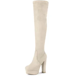 Allegra K Women's Platform Block Heel Over Knee High Boots -Allegra K GUEST 51dba0a0 0dc5 4c30 828c a4adda4abcc8