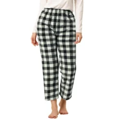 Allegra K Women's Plaid Fleece Pajama Winter Thick Warm Loungewear Home Pants -Allegra K GUEST 52d3dd0e 1a0d 40ff b28f 9d0b0b51a530
