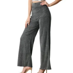Allegra K Women's Sparkly Glitter Wide Leg Palazzo Party High Waist Trousers Pants -Allegra K GUEST 546b7630 8bf6 4646 8ee6 aed73288f07b