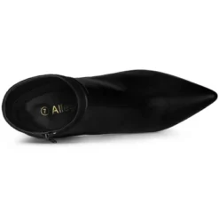 Allegra K Women's Pointed Toe Side Zip Stiletto Heel Ankle Boots -Allegra K GUEST 55ad7aca 6281 4406 b415 a0f7d20ddfe8