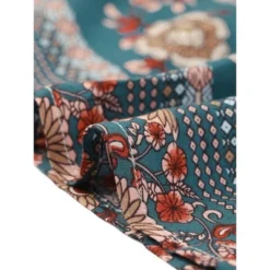 Allegra K Women's Boho Floral Long Sleeves Midi Dress -Allegra K GUEST 563f3f93 0b88 46ba 9356 3d6f853e02e7