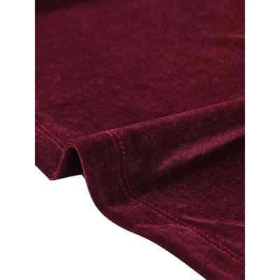 Allegra K Women's Cocktail Party Open Front Cardigan Long Sleeve Cropped Velvet Shrug Top 4 Allegra K Women's Cocktail Party Open Front Cardigan Long Sleeve Cropped Velvet Shrug Top - Image 4