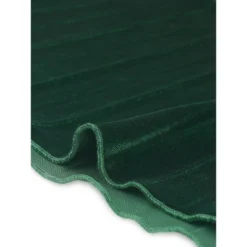 Allegra K Women's High Elastic Waist Velvet Pleated Swing Midi Skirt -Allegra K GUEST 5736debd 0693 410b a443 e06f76406e26