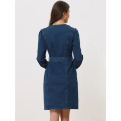 Allegra K Women's Winter Long Sleeve Vintage Button Down 2023 Denim Shirt Dresses With Belt 8 Allegra K Women's Winter Long Sleeve Vintage Button Down 2023 Denim Shirt Dresses With Belt -Allegra K GUEST 5801d7c7 21d5 4aa9 b622 d52112ff95d3