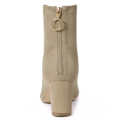 Allegra K Women's Pointed Toe Zipper Chunky Heels Ankle Boots -Allegra K GUEST 59bd1d25 a7b1 4e98 a34d a85d2cd59196