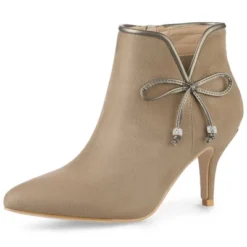 Allegra K Women's Bow Pointed Toe Stiletto Heel Ankle Boots -Allegra K GUEST 5b152f11 9bf9 4b7d 9f5e 75f78565791c