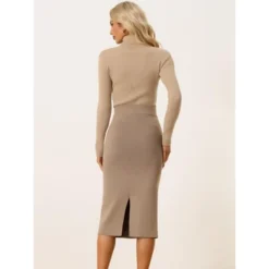 Allegra K Women's High Waist Stretchy Rib Knit Slit Hem Pencil Bodycon Sweater Skirt 8 Allegra K Women's High Waist Stretchy Rib Knit Slit Hem Pencil Bodycon Sweater Skirt -Allegra K GUEST 5c6e2e7c 44c8 406f 94fb 606ebe20f2df