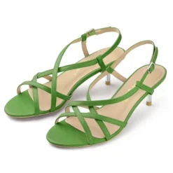 Allegra K Women's Slingback Strappy Kitten Heel Sandals -Allegra K GUEST 5d1b787d 88a1 48b3 8a83 15f68ff77a7e