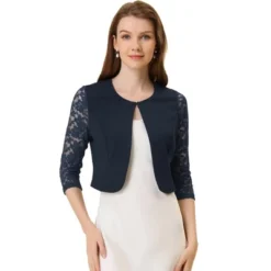 Allegra K Women's Lace Long Sleeve Shrug Cardigan -Allegra K GUEST 5d373e6c 4171 4188 9a5e 5eeeba0f4937