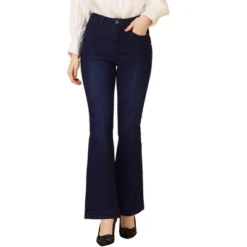 Allegra K Women's Retro High Waist Stretchy Flare Denim Jeans -Allegra K GUEST 5ee9c489 b8bc 457c b3a9 24d6ab12df80
