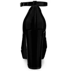 Allegra K Women's Platform Ankle Strap Chunky Heel Mary Janes Pumps -Allegra K GUEST 5fc62fe6 8f0b 4343 8eda 877c2282d272