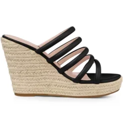 Allegra K Women's Platform Strappy Slip On Espadrille Wedges Sandals -Allegra K GUEST 5ff15453 6c5f 48f1 ac7a ae3b07a199e9