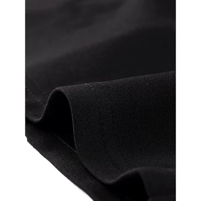 Allegra K Women's Mock Neck Mesh Dots Long Sleeve Button Decor Sheath Midi Dress 4 Allegra K Women's Mock Neck Mesh Dots Long Sleeve Button Decor Sheath Midi Dress - Image 4