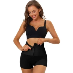 Allegra K Women's Butt Lifter Waist Trainer Body Shaper High Waisted Boyshorts Shapewear With Hooks Closure -Allegra K GUEST 61a2b8aa b105 44ad b894 8e3e35949127