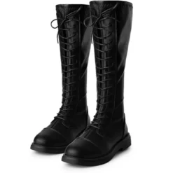Allegra K Women's Lace Up Round Toe Flat Low Heel Knee High Boots 11 Allegra K Women's Lace Up Round Toe Flat Low Heel Knee High Boots -Allegra K GUEST 62c2016e 4667 4fd5 a371 8d298e4eda45