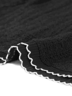 Allegra K Women's Contrast Trim Open Front Cropped Short Sleeve Bolero Shrug -Allegra K GUEST 6316f773 5065 4725 becc 3bbb19b8faac