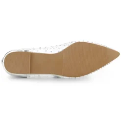 Allegra K Women's Pointed Toe Clear Rhinestone Ballet Flats -Allegra K GUEST 63a0a75a dea0 4fe1 bef1 82ce237516e5