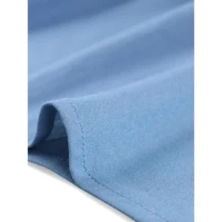 Allegra K Women's Summer V Neck Short Sleeve Button Down Tie Waist Chambray Shirt Dress -Allegra K GUEST 64b105ca 2760 419b 9f7a bb594b316860