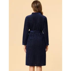 Allegra K Women's Velvet Bathrobe Soft Lounge Pajamas Sleepwear Tie Waist Flannel Robe -Allegra K GUEST 650fc63a e1f9 4053 9a7a 5ba7bb7f5515