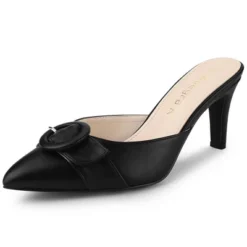 Allegra K Women's Buckle Pointed Toe Stiletto Heel Slides Mules 14 Allegra K Women's Buckle Pointed Toe Stiletto Heel Slides Mules -Allegra K GUEST 65b0fd44 2caa 4cf1 861a bbeec68e53aa