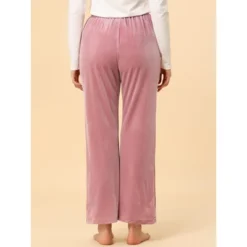 Allegra K Women's Wide Leg Comfy Yoga Pants Decor Drawstring Lounge Pajamas Pants -Allegra K GUEST 66574528 11e9 4186 b570 a31c5840c4ca