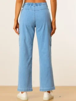 Allegra K Women's High Waist Casual Distressed Long Denim Pants -Allegra K GUEST 6719c514 688a 4276 bf62 aac4e0771093