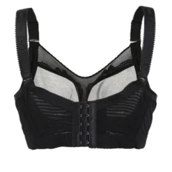 Allegra K Women Lace Front Full Coverage Push Up Non-Padded Underwire Cami Bra Lingerie