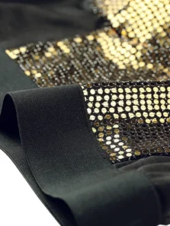 Allegra K Sequined Crop Top For Women's Spaghetti Strap Deep V Party Cami Top -Allegra K GUEST 69985f31 3753 42c6 bf34 7a27de9fbc12