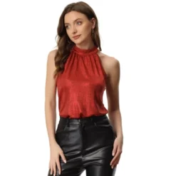 Allegra K Women's Casual Party Sparkle Sleeveless Halter Tops 17 Allegra K Women's Casual Party Sparkle Sleeveless Halter Tops -Allegra K GUEST 6a194ca7 71ec 4749 9c16 f24570db1d57